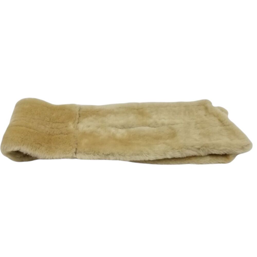 UGG Double Cuff Pull Through Scarf Chestnut Sheepskin - Picture 3 of 8